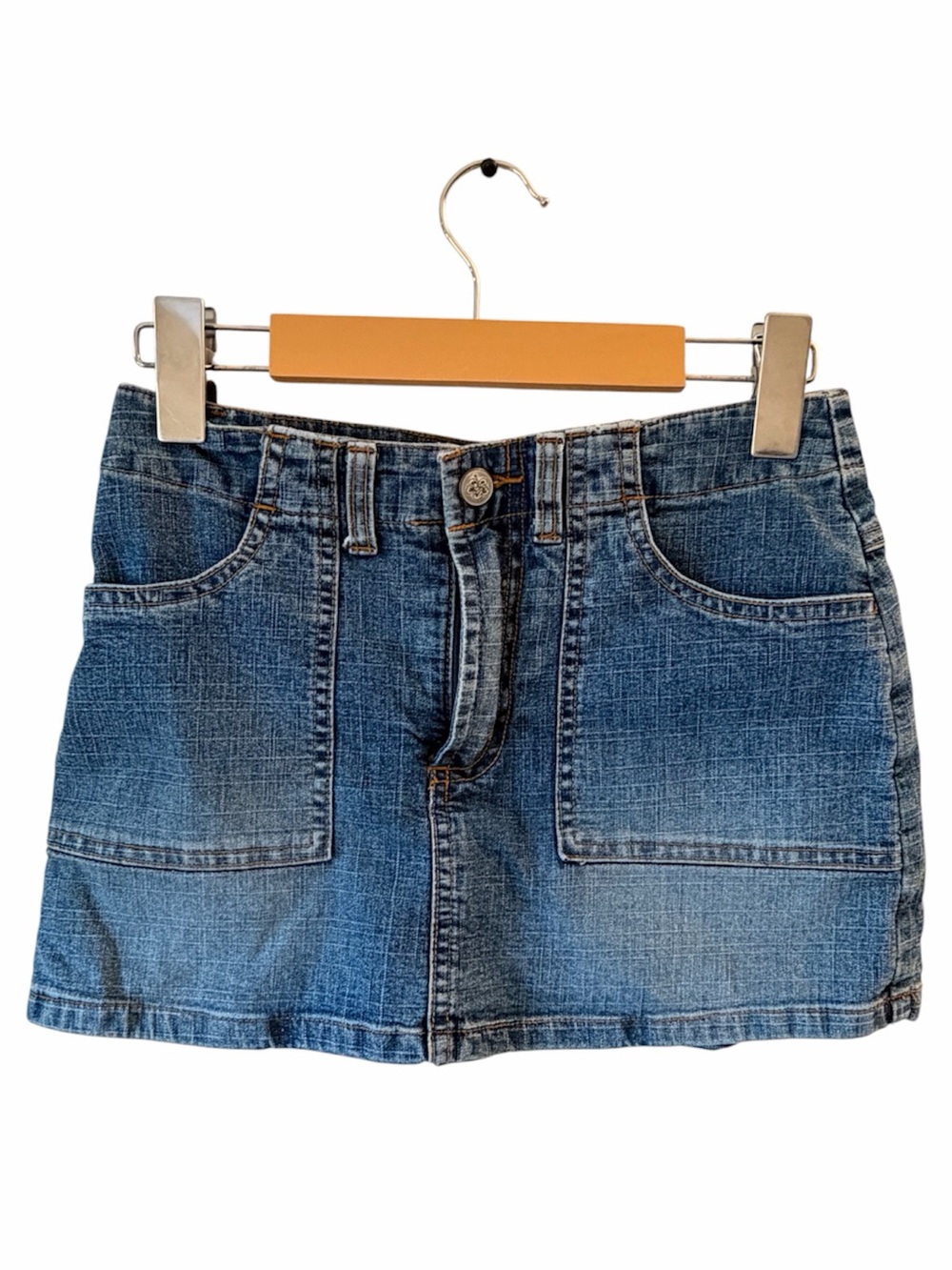 London Blues Vintage Denim Skort Y2K Blue Jean Mini Skirt Shorts 90s Casual